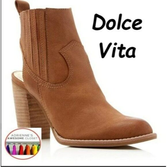 Dolce VITA JASPER NUBUCK SLINGBACK ANKLE BOOTS, sz 11, NIB - Picture 1 of 3